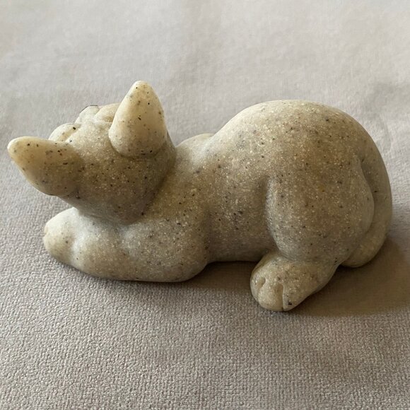 Vintage Kitty Cat Figurine QUARRY CRITTERS 2000 Cameron Second Nature Design 2.5 - Picture 2 of 3